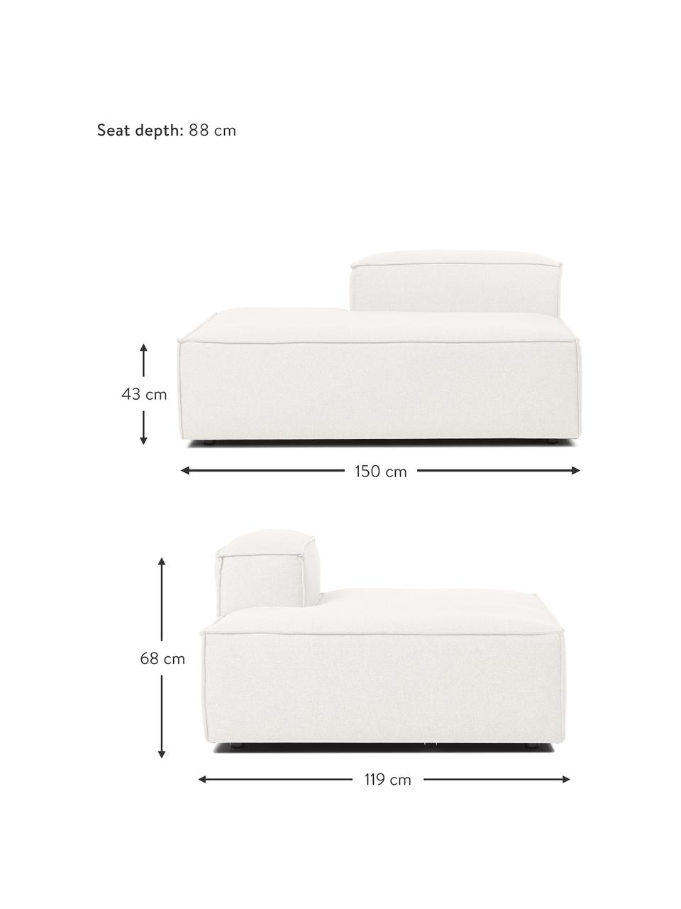 Modul pohovky Lennon, Béžová, Š 150 cm, V 68 cm, opěradlo vpravo