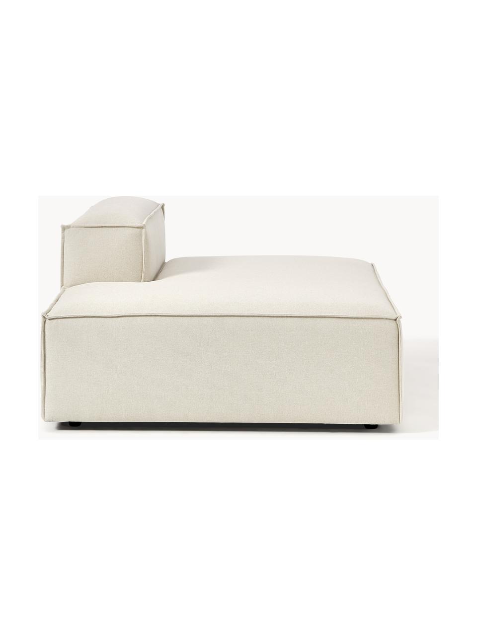 Diván modular Lennon, Tapizado: 100% poliéster Alta resis, Estructura: madera contrachapada de p, Patas: plástico Este producto es, Tejido blanco Off White, An 150 x F 123 cm, respaldo derecho