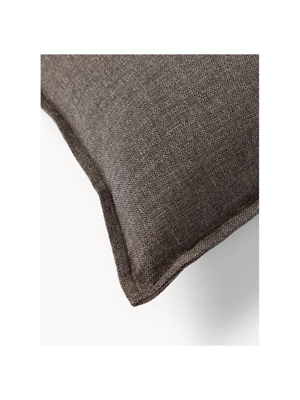 Cojín para exterior Oline, Funda: 60% algodón, 40% poliéste, Taupe, An 45 x L 45 cm