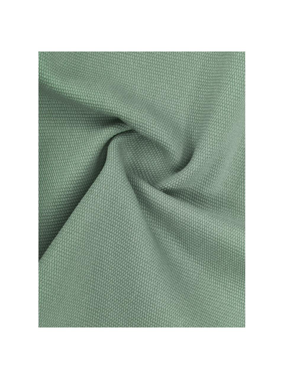 Federa arredo con bordino in cotone Mads, 100% cotone, Verde, Larg. 50 x Lung. 50 cm