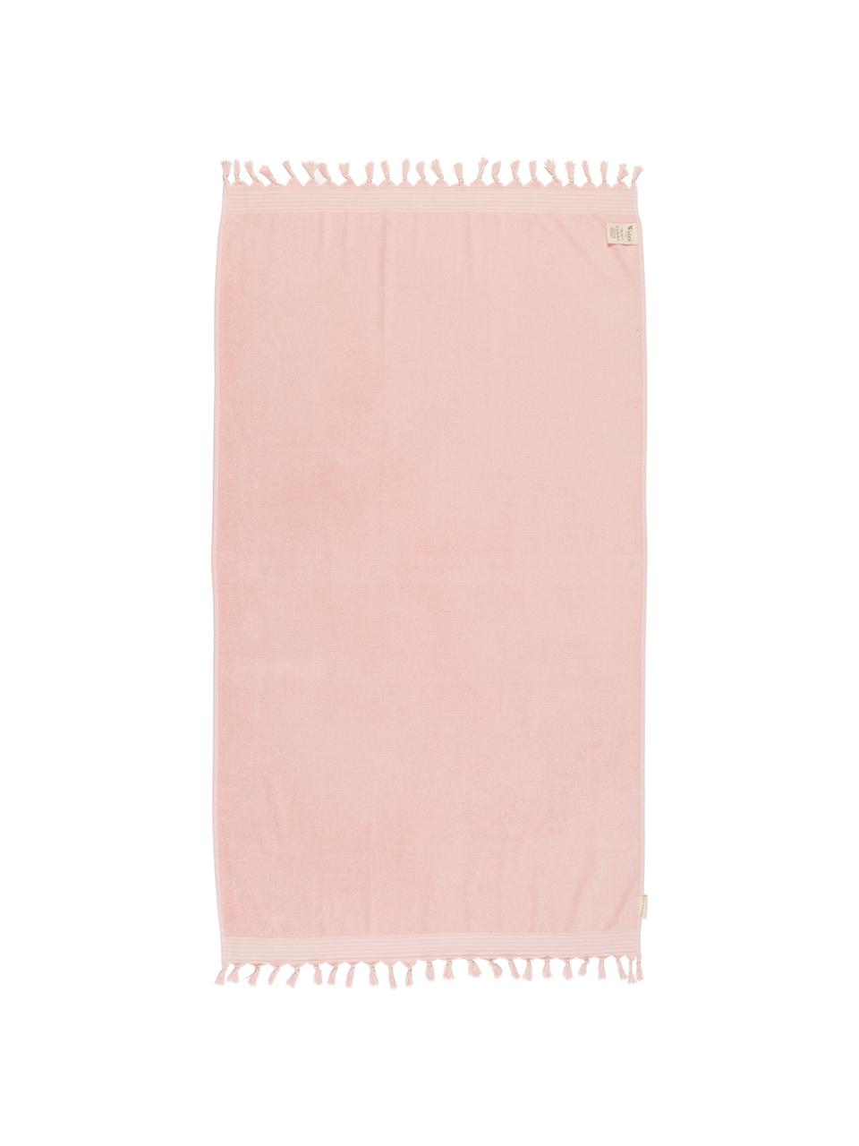 Fouta s froté zadní stranou Soft Cotton, Růžová, bílá, Š 100 cm