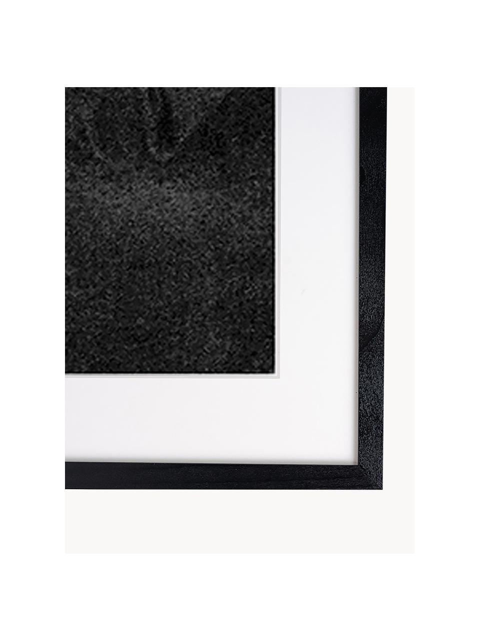 Photographie encadrée James Dean with Camera, Noir, blanc cassé, larg. 33 x haut. 43 cm