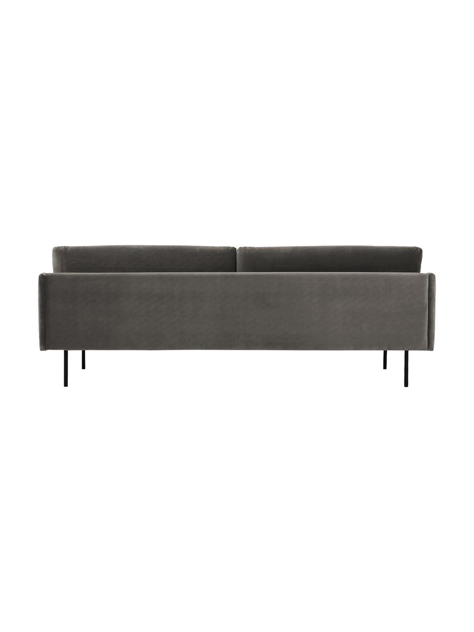 Zamatová pohovka Moby (3-miestna), Zamatová sivobéžová, Š 220 x H 95 cm