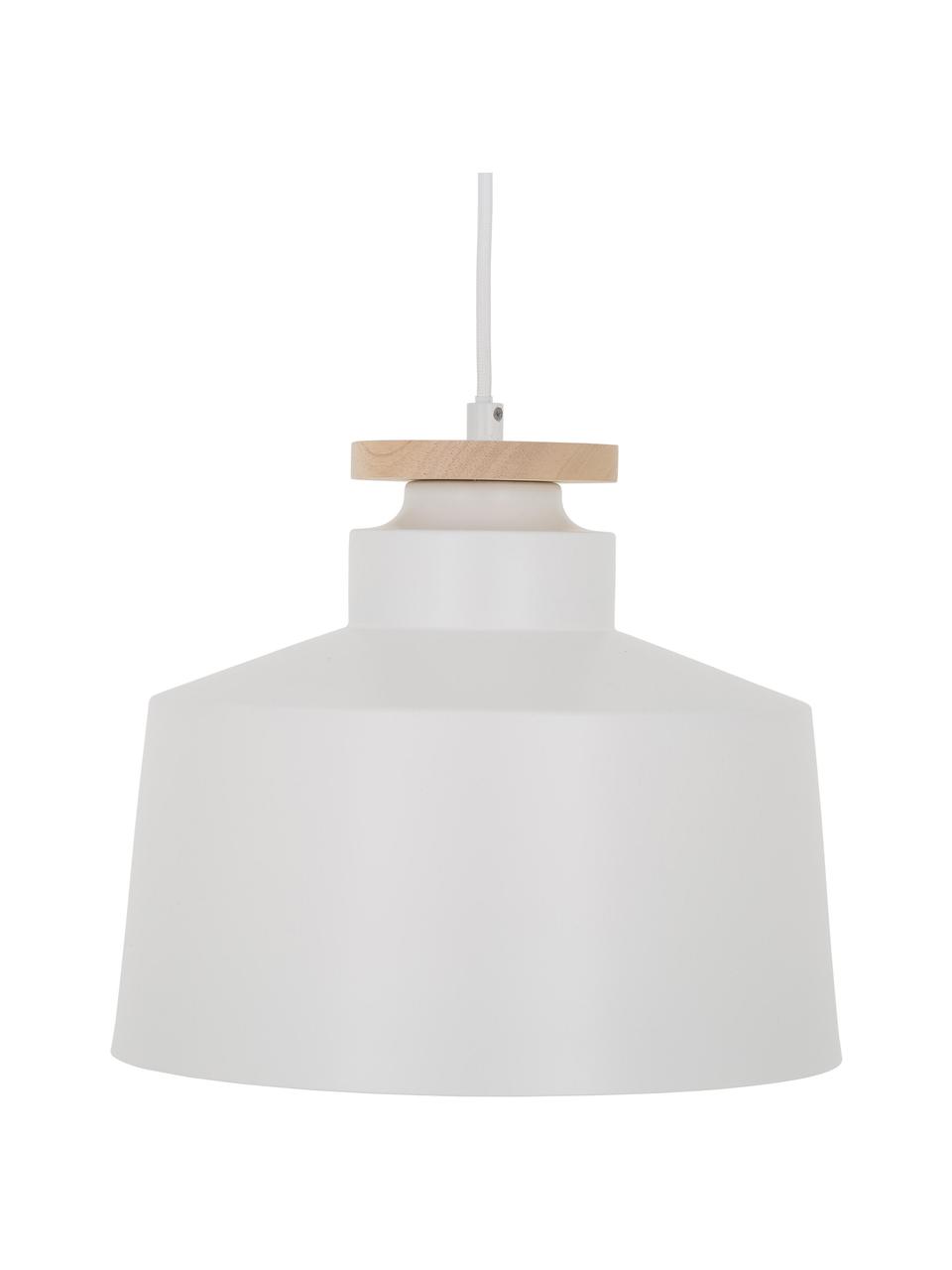 Lampada a sospensione stile nordico Malmö, Paralume: metallo, Baldacchino: metallo, Bianco, Ø 30 x Alt. 26 cm