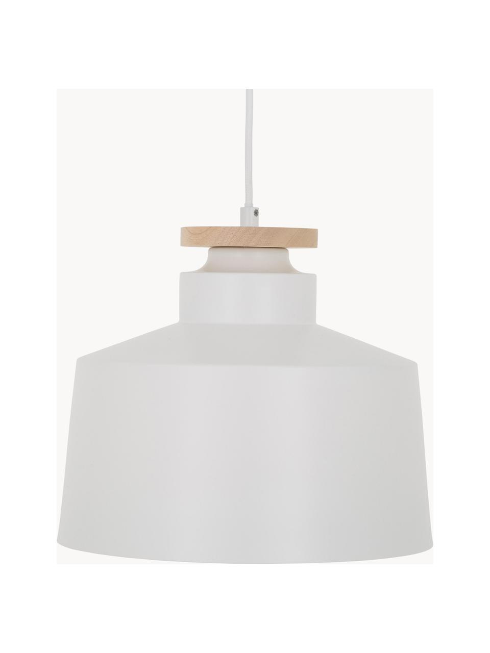 Lampa wisząca w stylu scandi Malmö, Biały, Ø 30 x W 26 cm