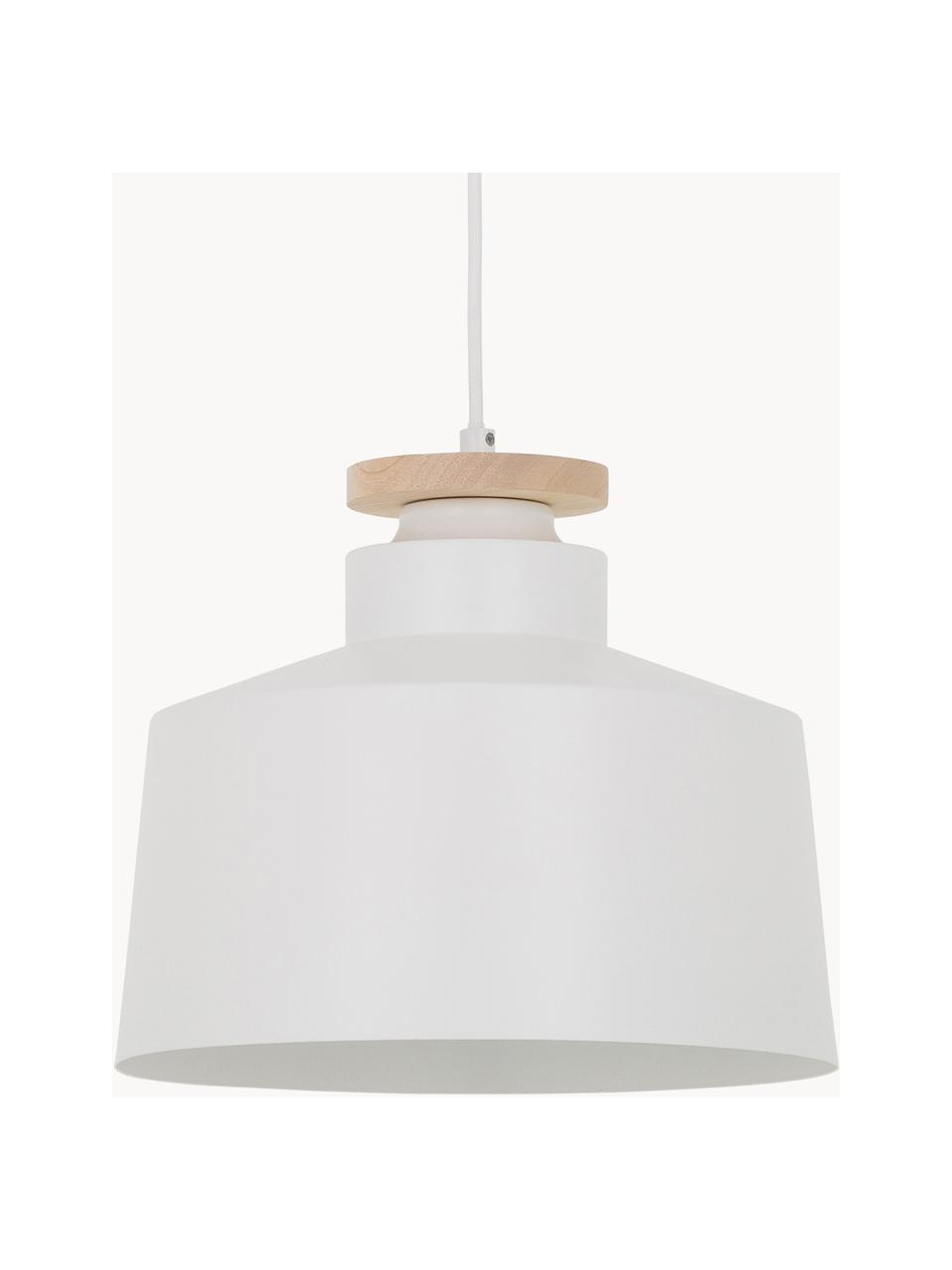 Lampada a sospensione stile nordico Malmö, Paralume: metallo, Baldacchino: metallo, Bianco, Ø 30 x Alt. 26 cm