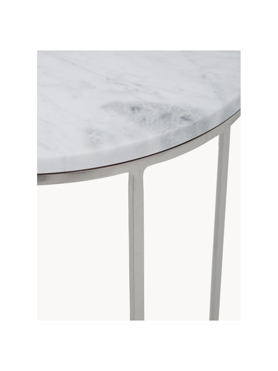 Tavolino rotondo con piano in marmo Alys