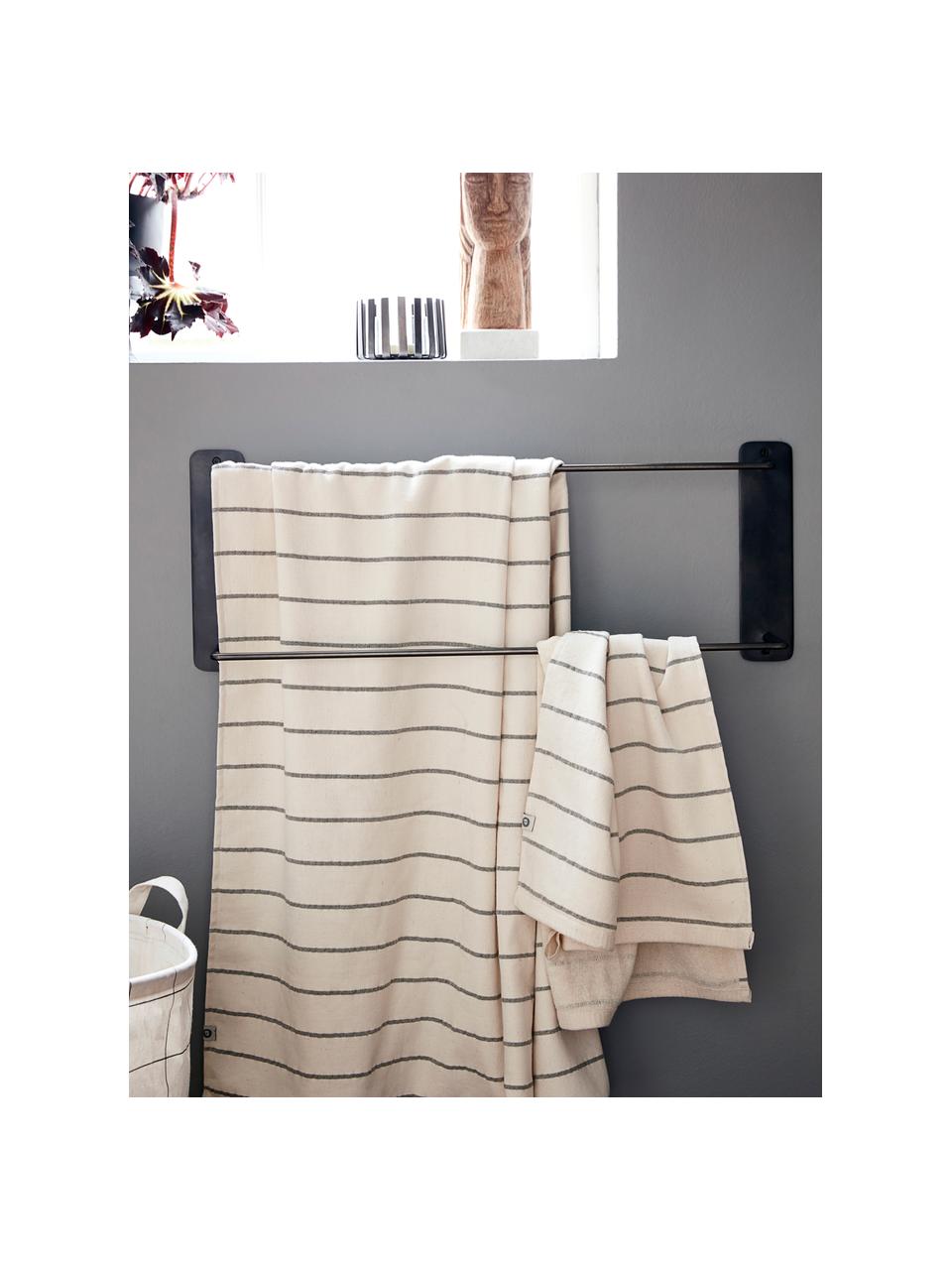 Porta asciugamani in nero antico Pati, Acciaio inossidabile, Nero antico, Larg. 60 x Alt. 24 cm