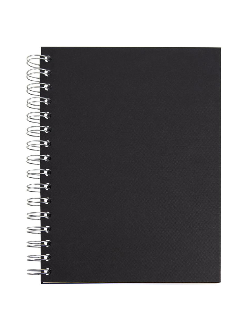 Carnet de notes Bürli, Noir, larg. 16 x haut. 21 cm