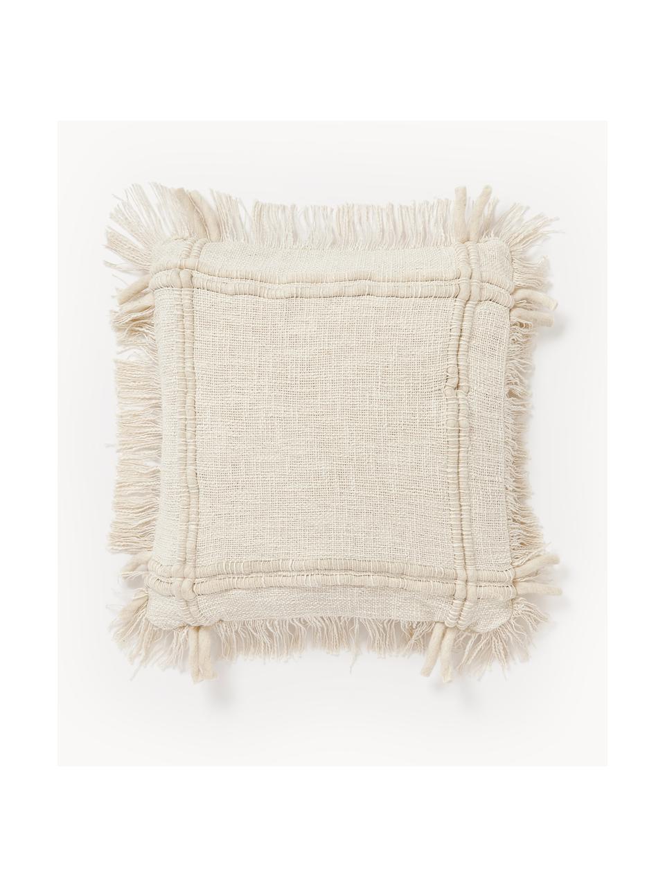 Handgemaakte katoenen kussenhoes Catalina met franjes, 100% katoen, BCI-gecertificeerd

Het materiaal dat in dit product is gebruikt, is getest op schadelijke stoffen en gecertificeerd volgens STANDARD 100 door OEKO-TEX®, 21.HIN.56576, Hohenstein HTTI., Lichtbeige, B 45 x L 45 cm