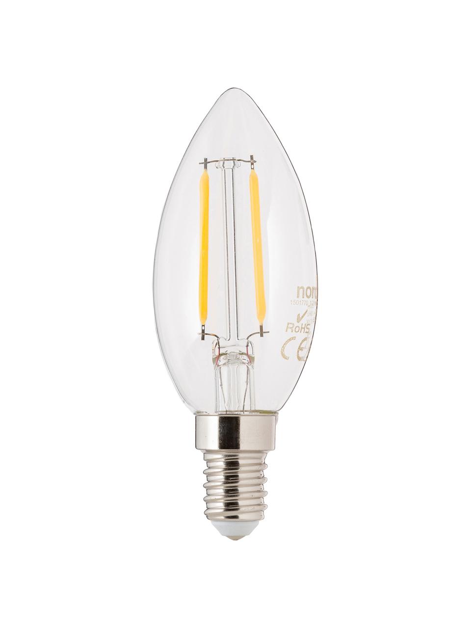 Bombilla LED Vel (E14/2W), Ampolla: vidrio, Casquillo: aluminio, Transparente, Ø 4 x Al 10 cm