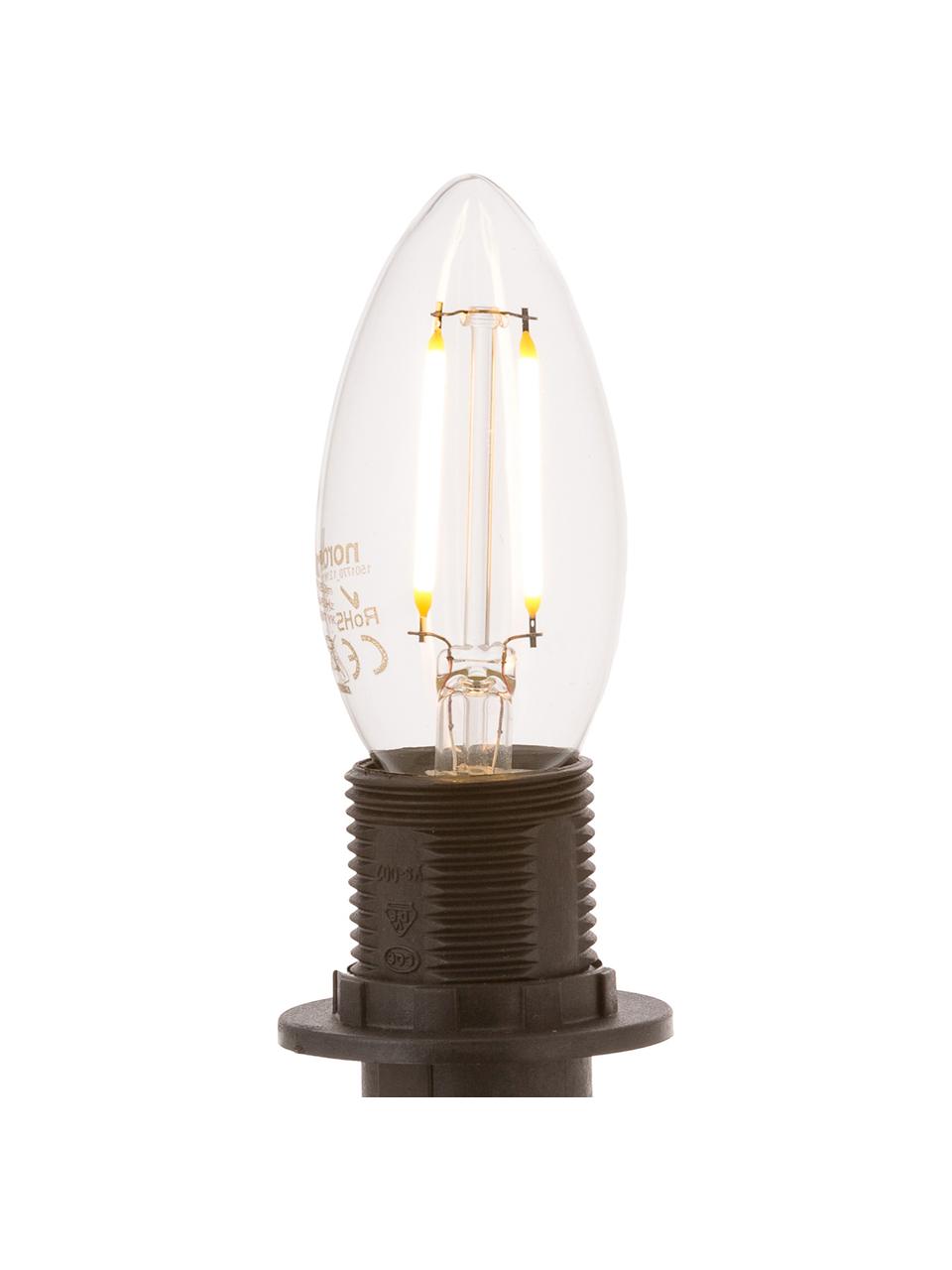 Bombilla LED Vel (E14/2W), Ampolla: vidrio, Casquillo: aluminio, Transparente, Ø 4 x Al 10 cm