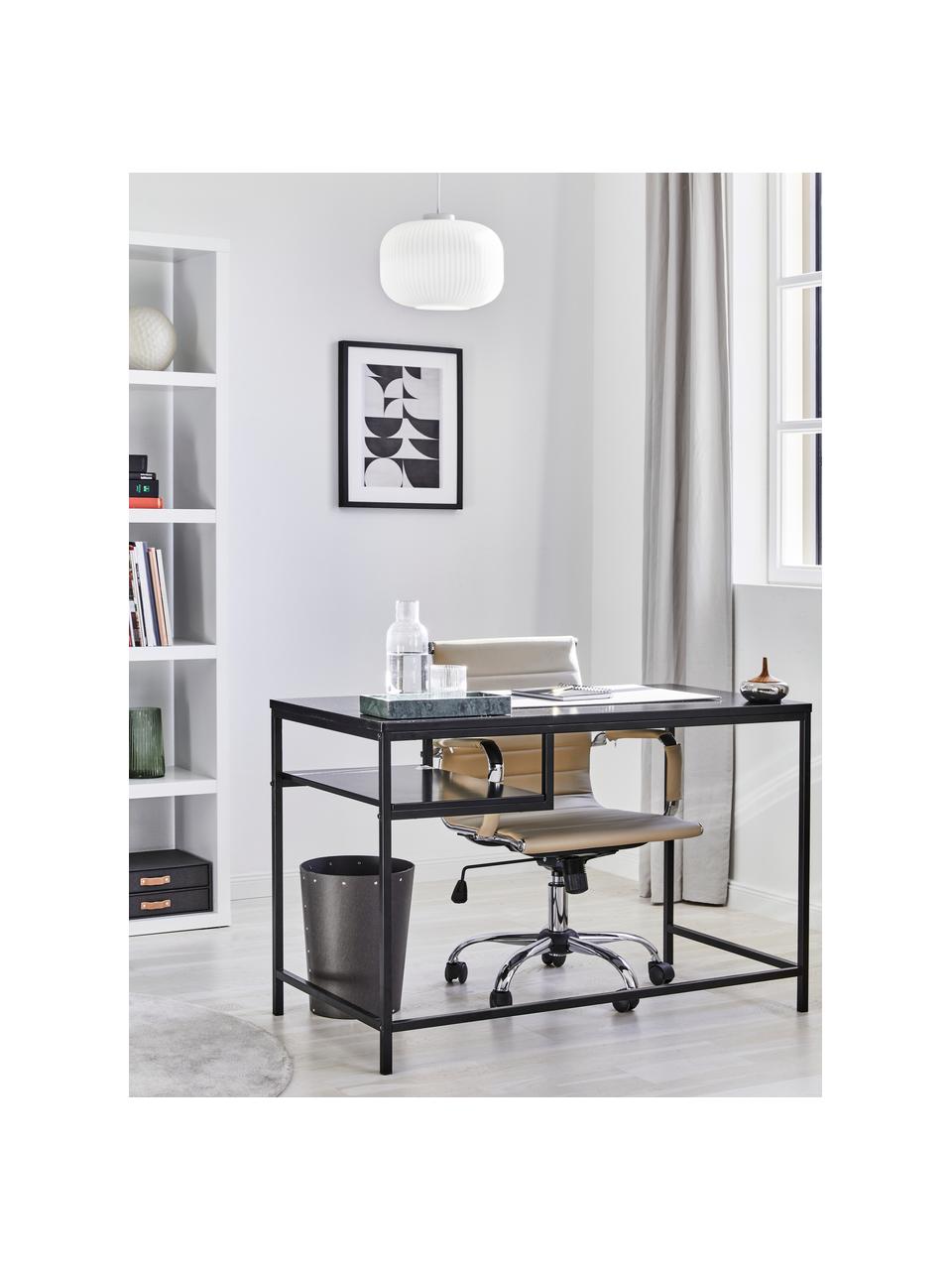 Lampa wisząca ze szkła opalowego Mildford, Biały, Ø 30 x W 24 cm