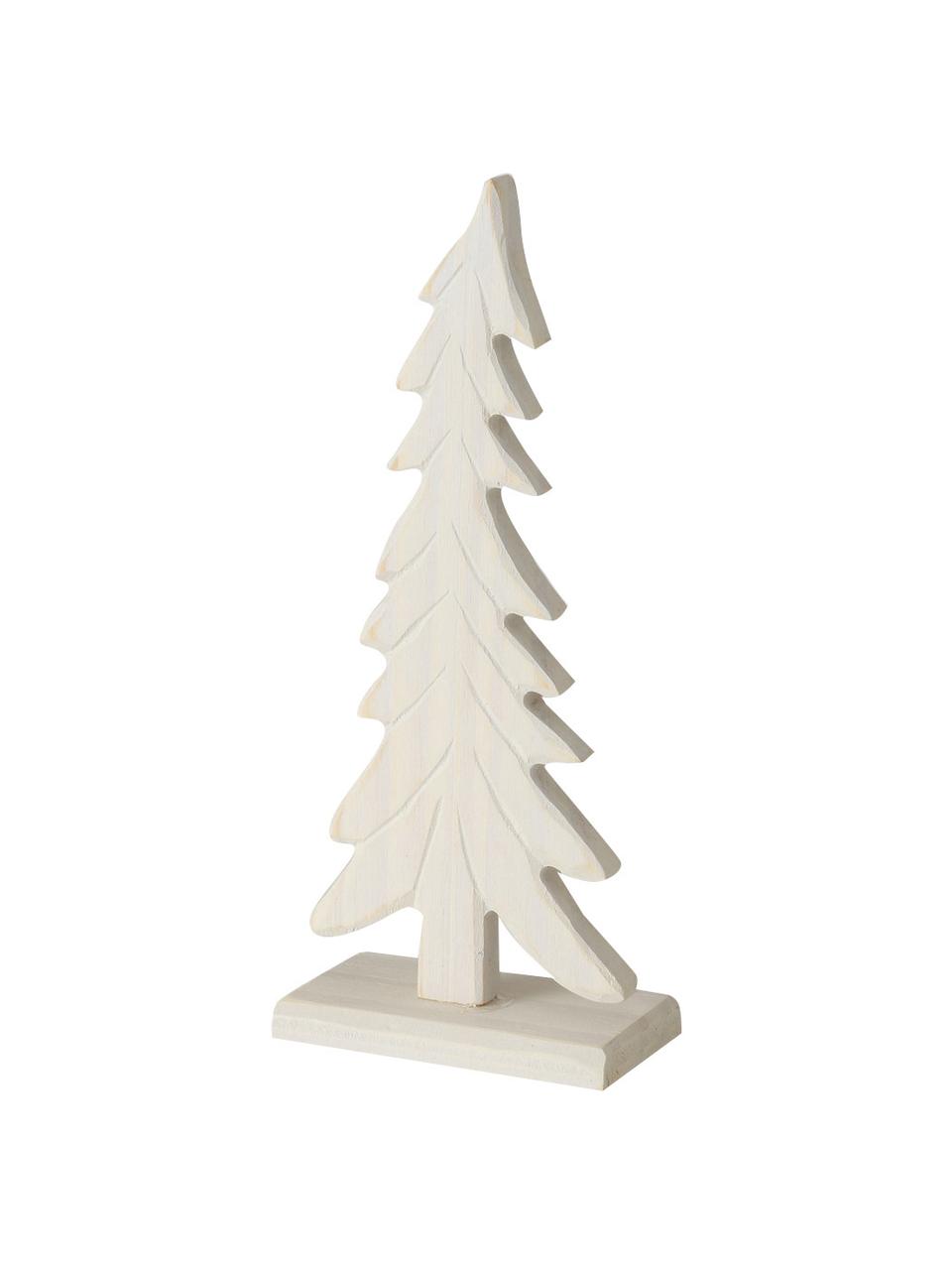 Piezas decorativas abetos de madera de pino Veli, 3 uds., Madera de pino, Madera clara, Set de diferentes tamaños