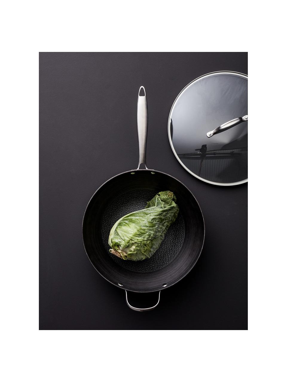 Wok Boussac, Fonte, Noir, Ø 32 x haut. 12 cm
