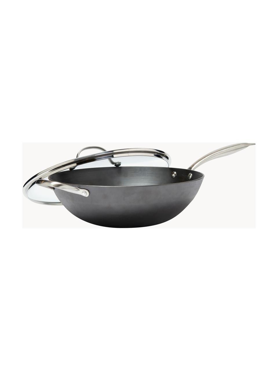 Wok Boussac, Fonte, Noir, Ø 32 x haut. 12 cm