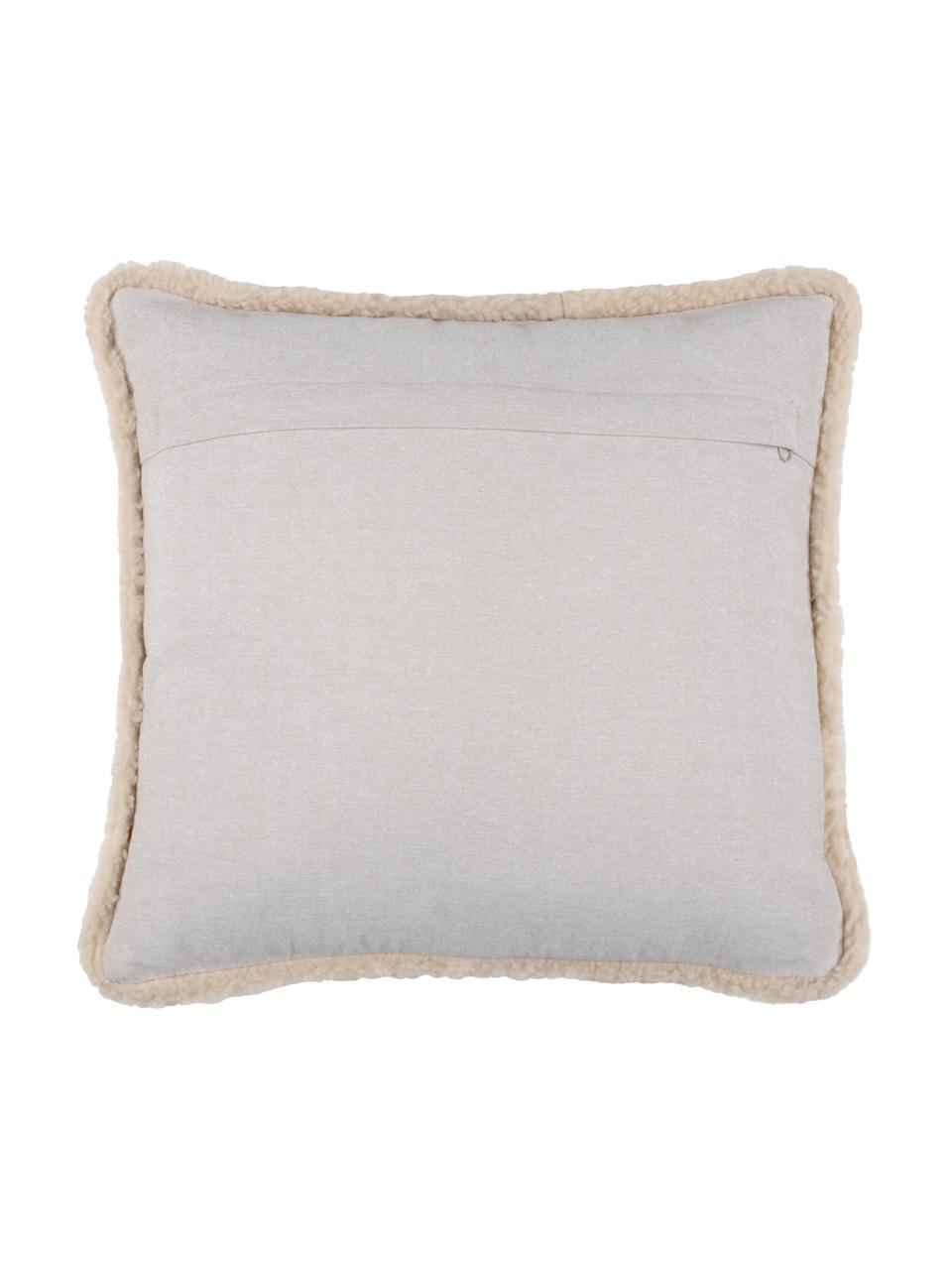 Coussin 40x40 Noël Timber, Gris, blanc, beige, larg. 40 x long. 40 cm