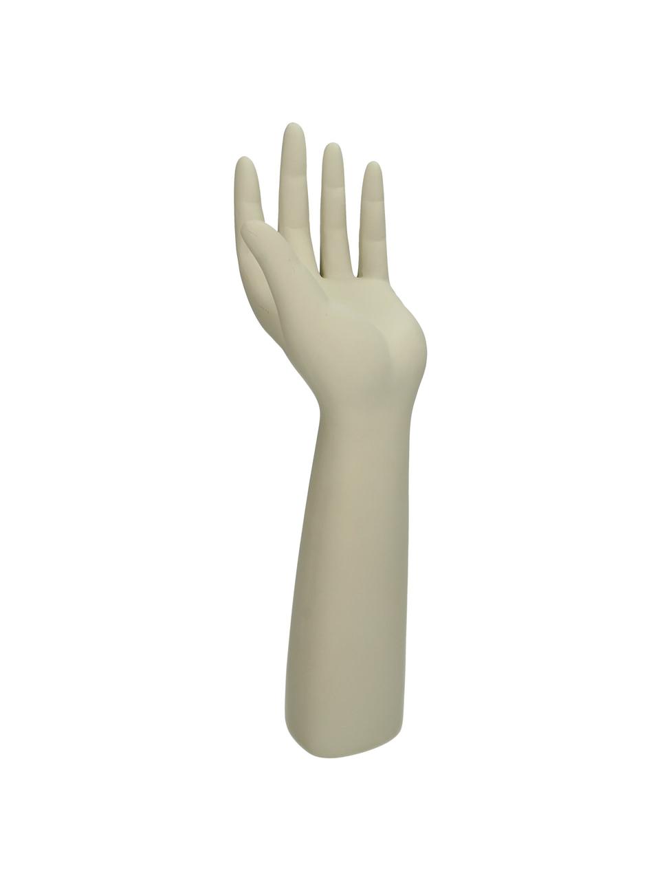 Decoratief object Hand, Polyresin, Beige, B 12 cm x H 38 cm