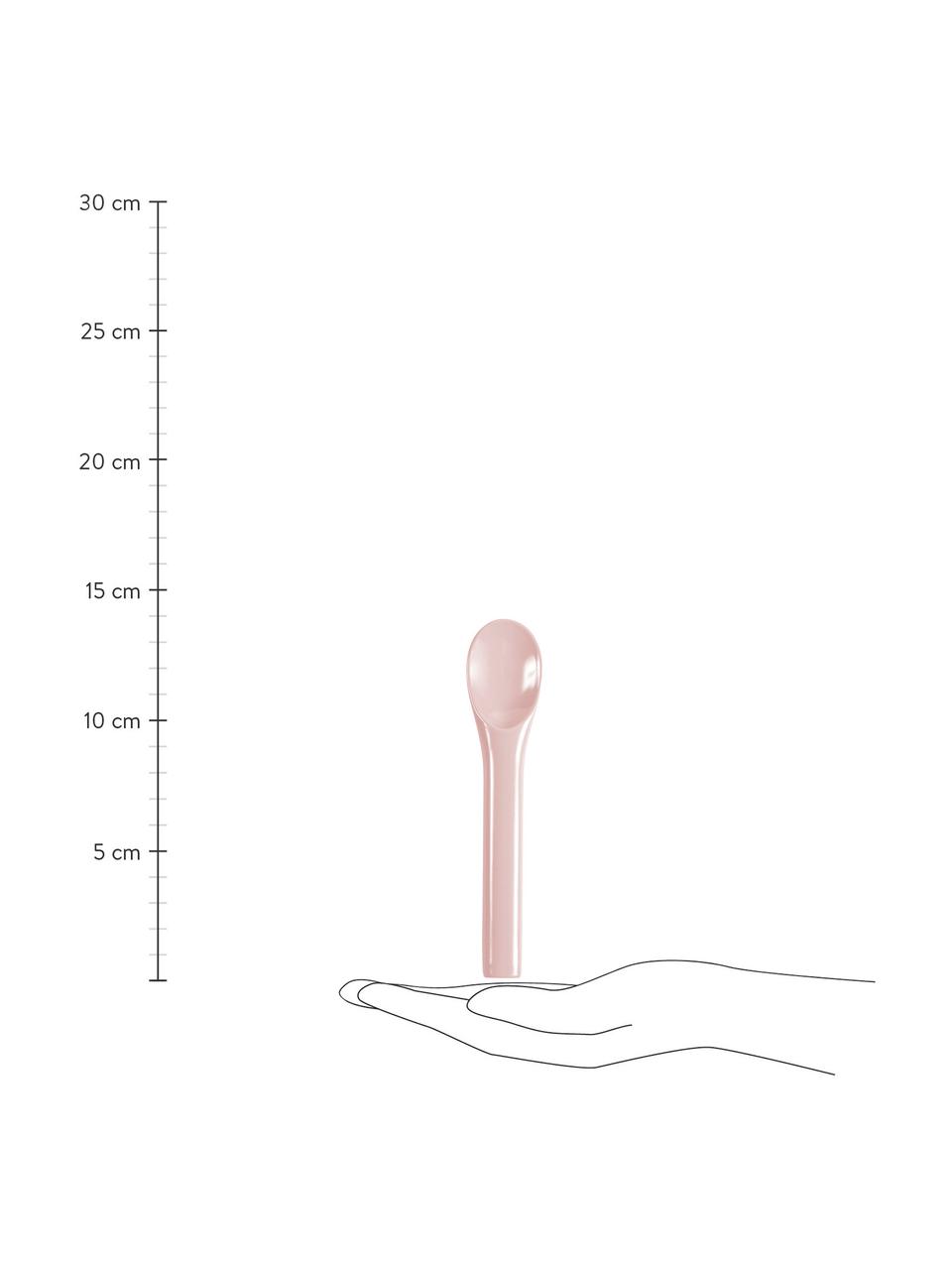 Lepelsset Monu, 3-delig, Melamine, Geel, rozetinten, L 12 cm