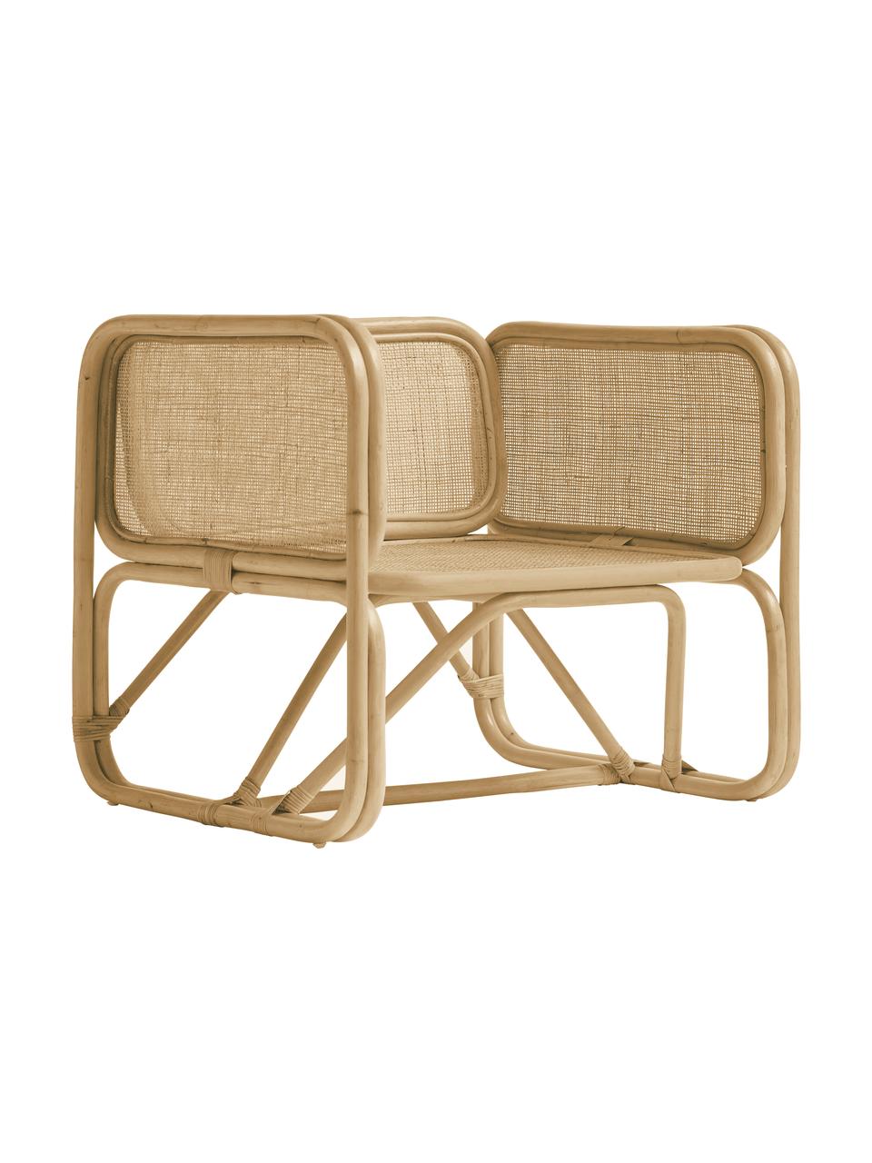 Rattan-Loungesessel Puglia, Rattan, Braun, B 70 x T 70 cm