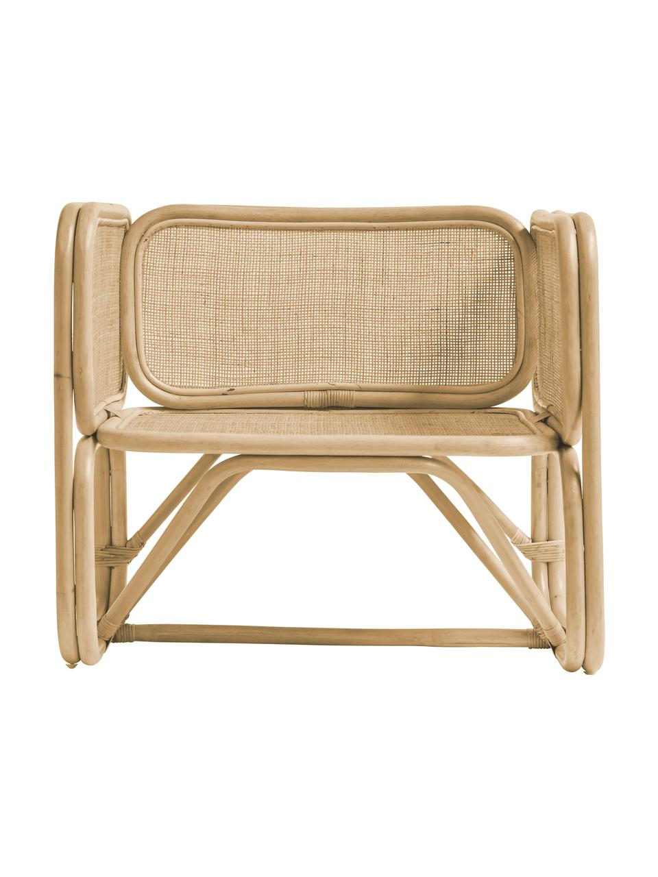 Rattan-Loungesessel Puglia, Rattan, Braun, B 70 x T 70 cm