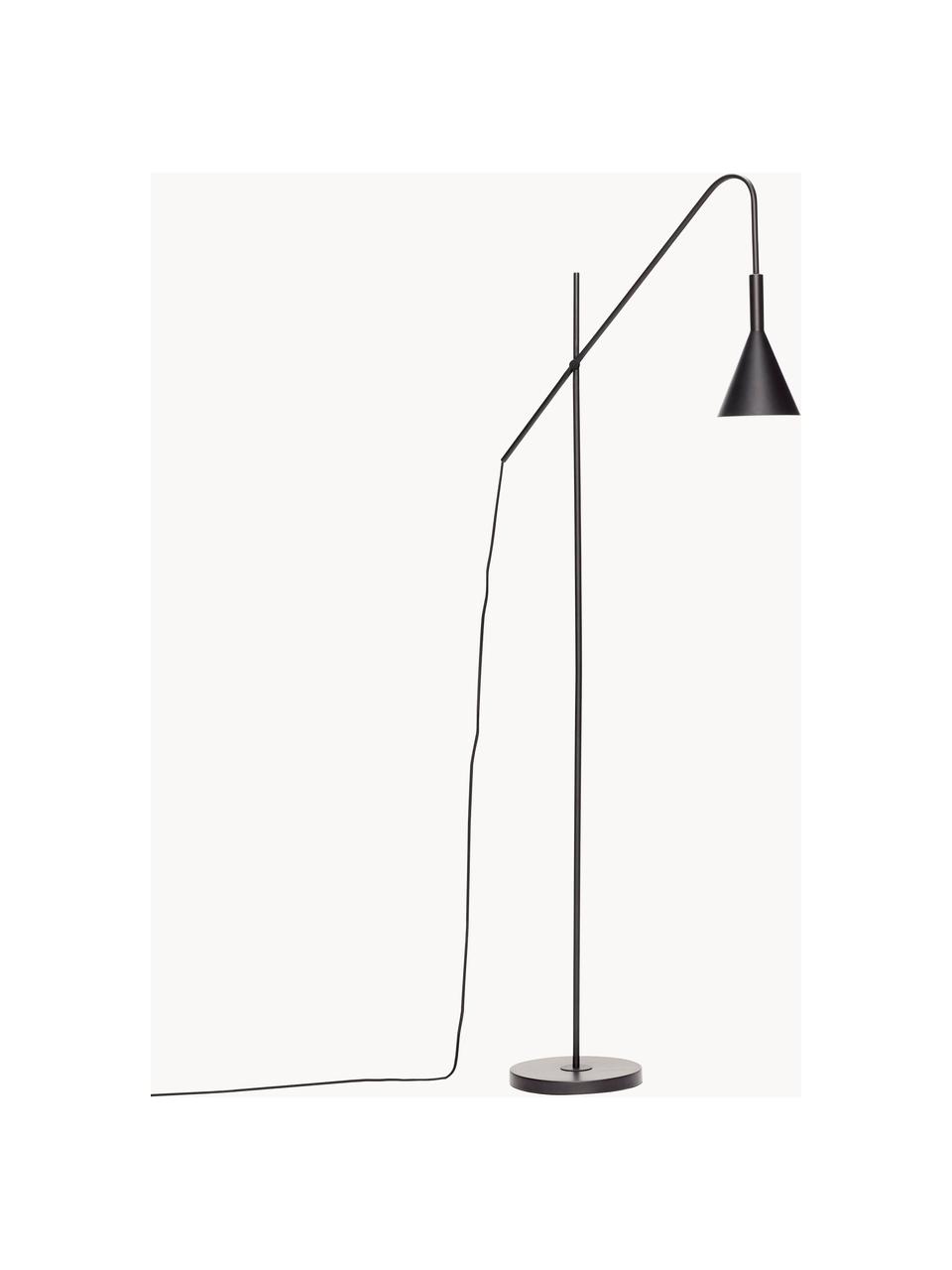 Lampa na čítanie Rope, Čierna, V 167 cm