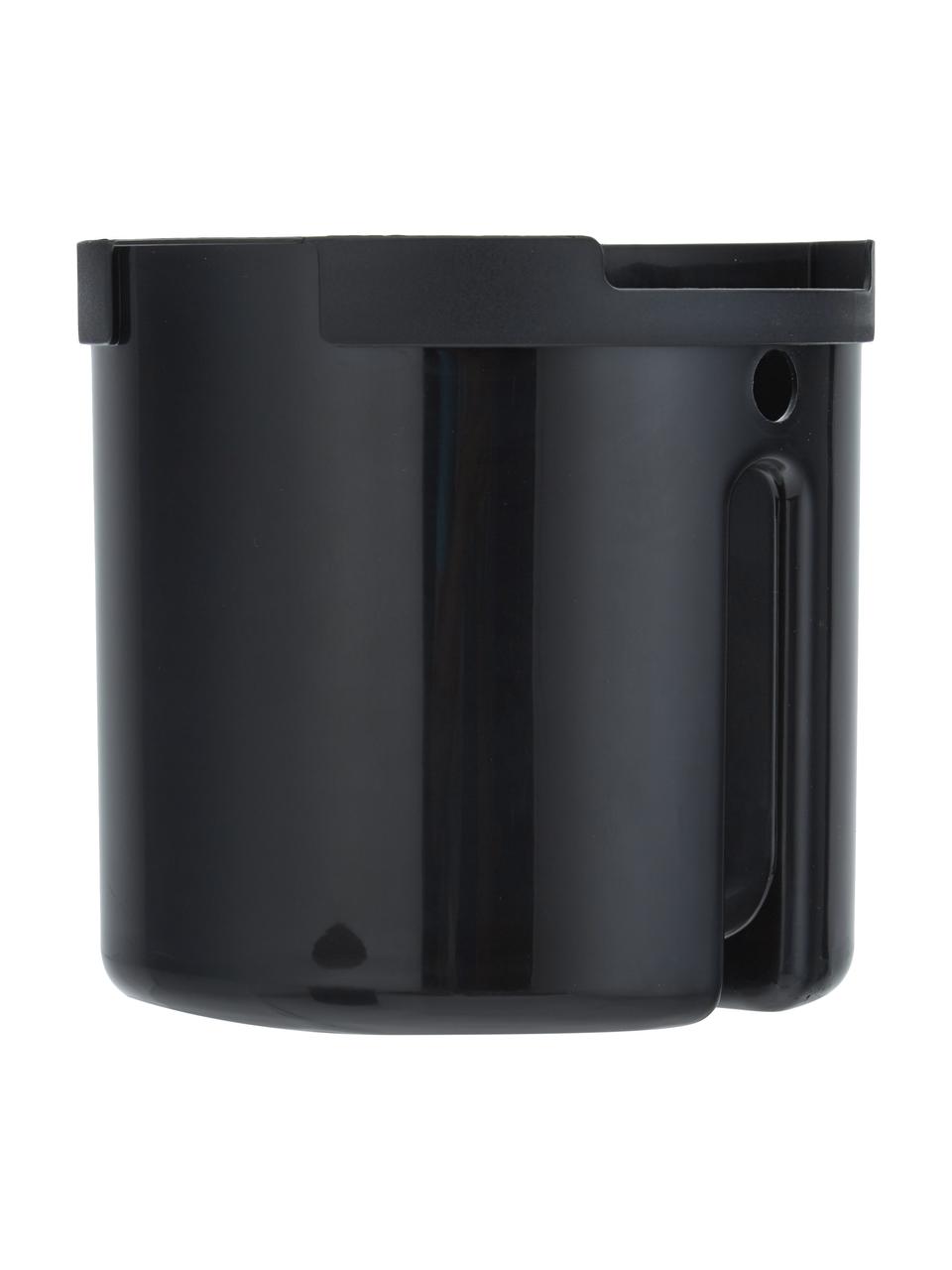 Poubelle avec fonction pédale Umo, Plastique ABS, Noir, 4 l