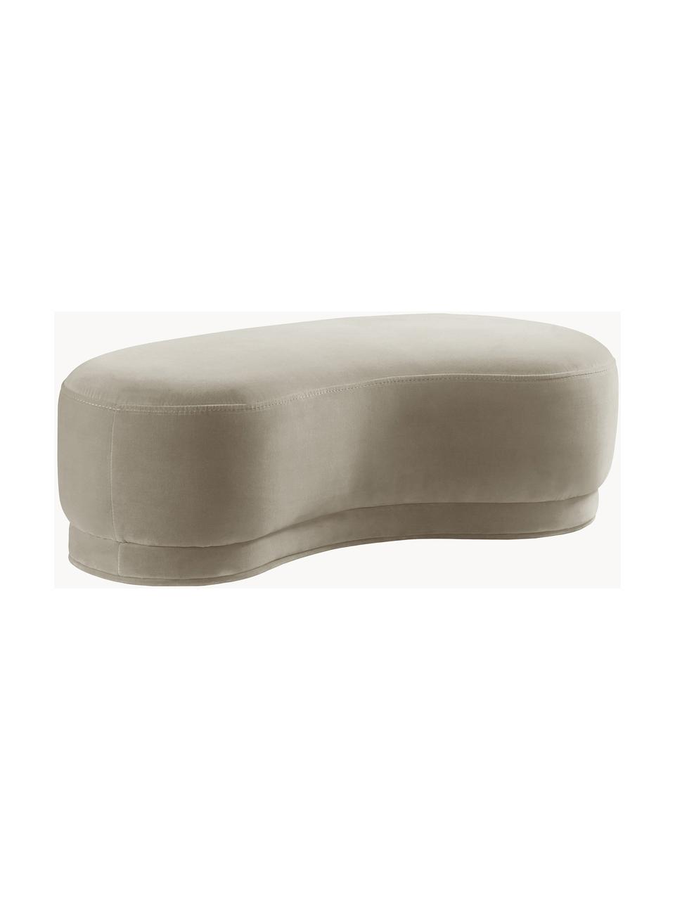 Samt-Kindersitzbank Coconino Mini, Bezug: Samt (89 % Baumwolle, 11 , Korpus: Holz, Samt Beige, B 90 x T 43 cm