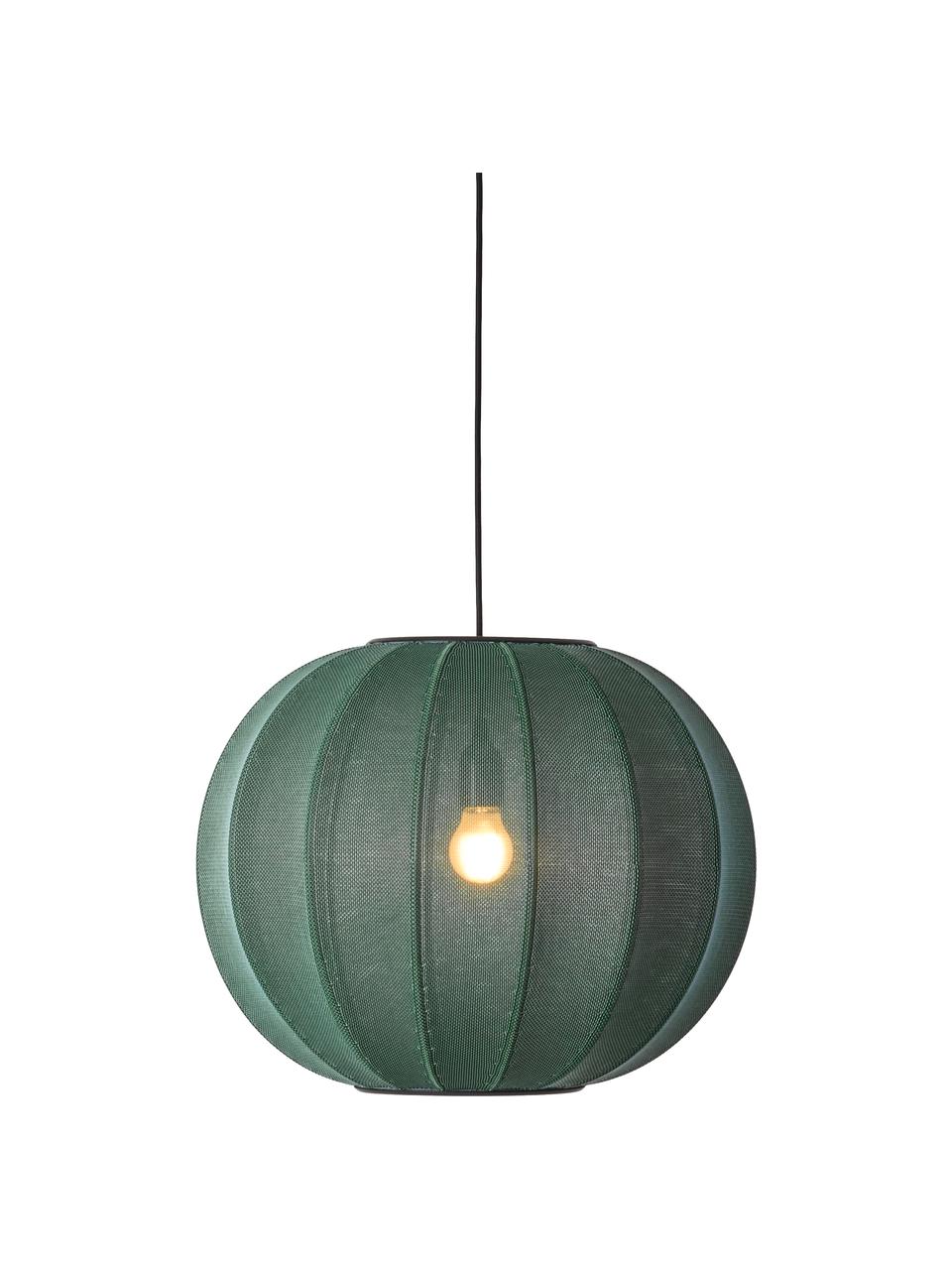 Lampa wisząca Knit-Wit, Ciemny zielony, Ø 45 x W 36 cm