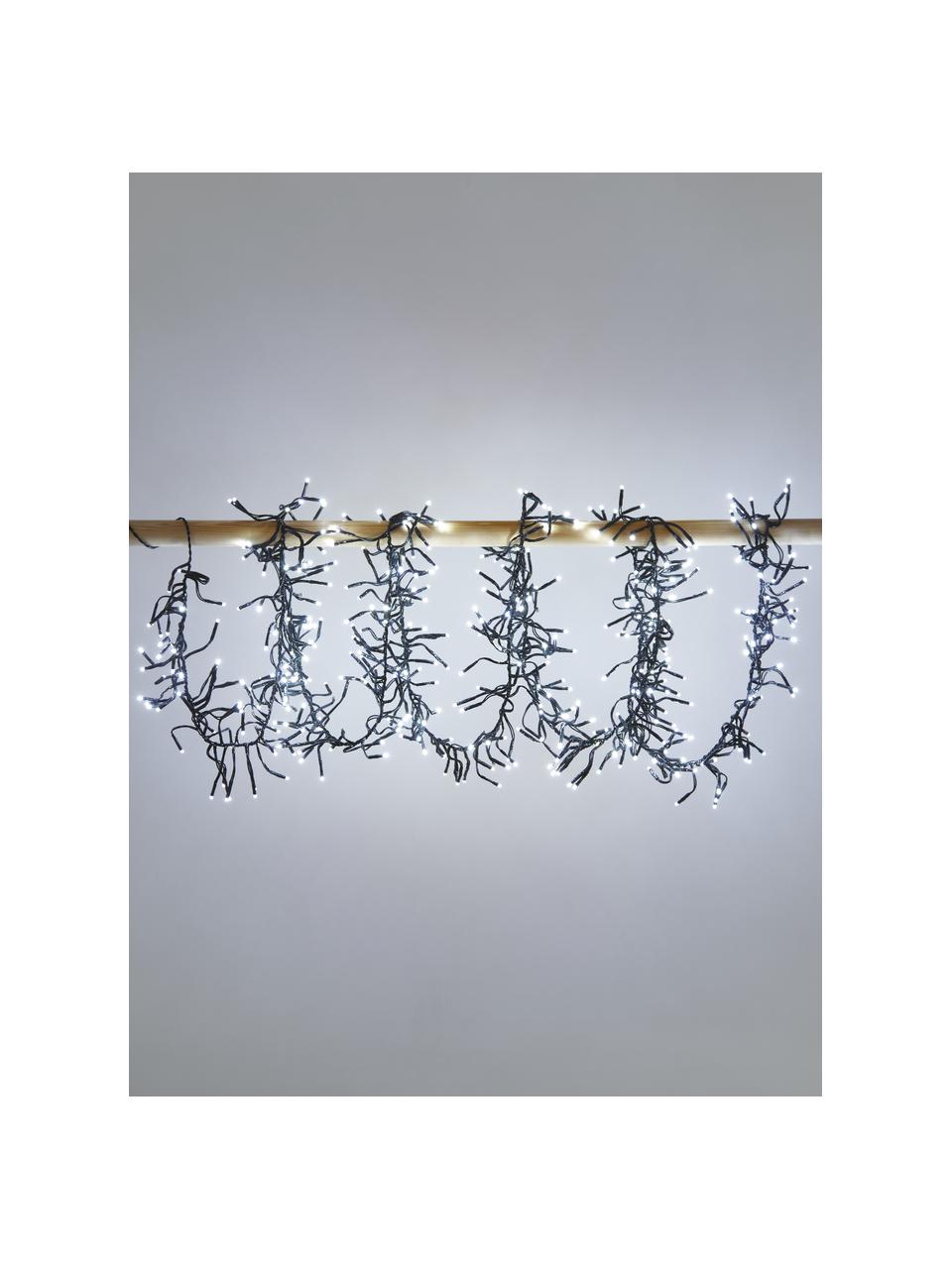 Ghirlanda a LED Cluster Twinkle, bianco freddo, Plastica, Nero, legno chiaro, Lung. 300 cm