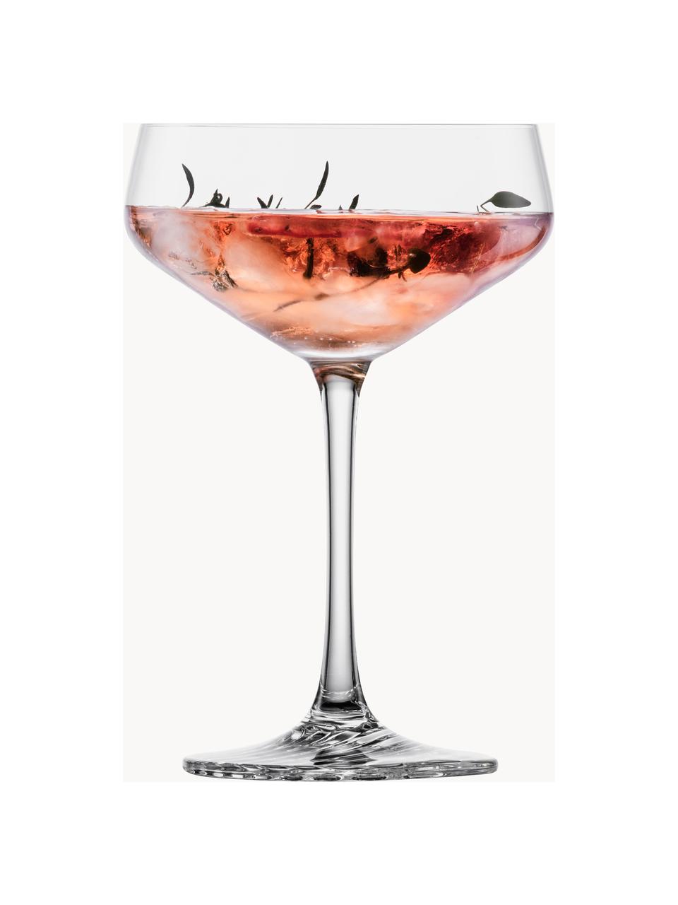 Krištáľové poháre na šampanské Echo, 4 ks, Tritanové krištáľové sklo, Priehľadná, Ø 10 x V 15 cm, 270 ml