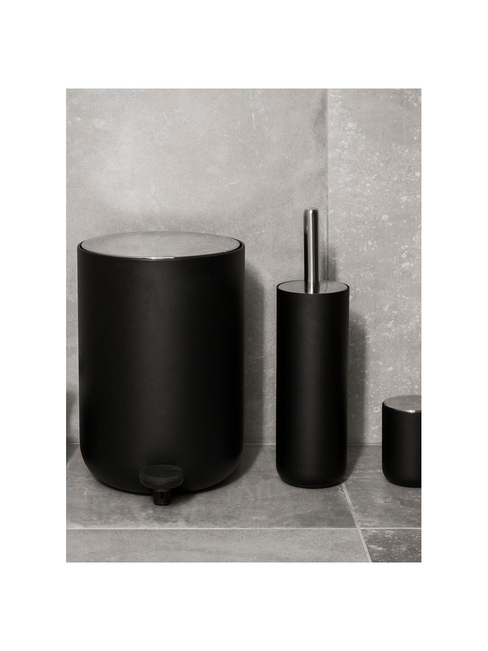 Szczotka toaletowa z tworzywa sztucznego Metallgriff, Metal, tworzywo sztuczne, Czarny, Ø 10 x W 40 cm