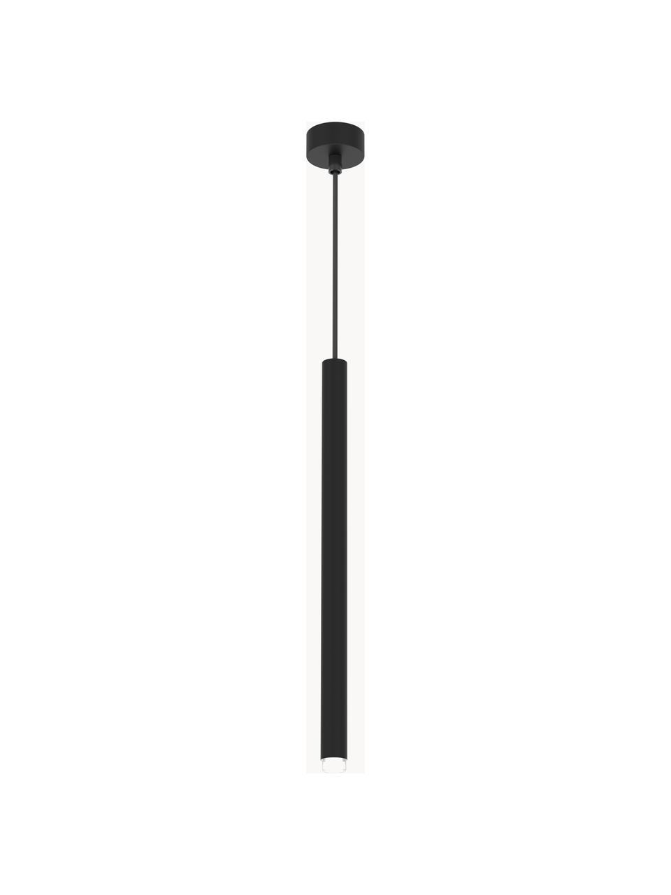 Lámpara de techo artesanal Monza, Cable: plástico, Negro, Ø 2 x Al 40 cm