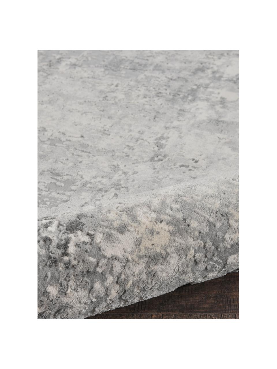 Vloerkleed Rustic in grijs/beige met hoog-laag structuur, Bovenzijde: 51% polypropyleen, 49% po, Onderzijde: latex, Grijs, beige, B 240 x L 320 cm (maat L)