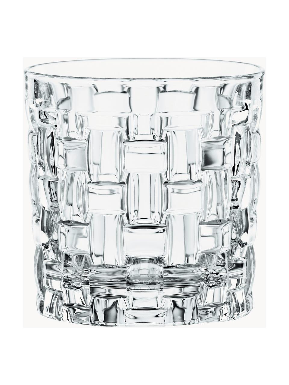 Kristall-Whiskygläser Bossa Nova, 4 Stück, Kristallglas, Transparent, Ø 8 x H 9 cm, 240 ml