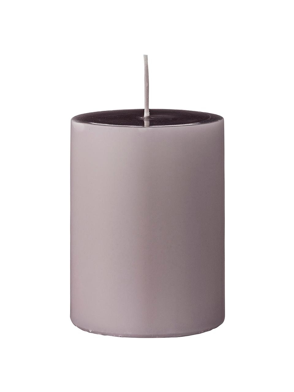 Velas pilar Lulu, 4 uds., Cera, Rosa, Ø 7 x Al 10 cm