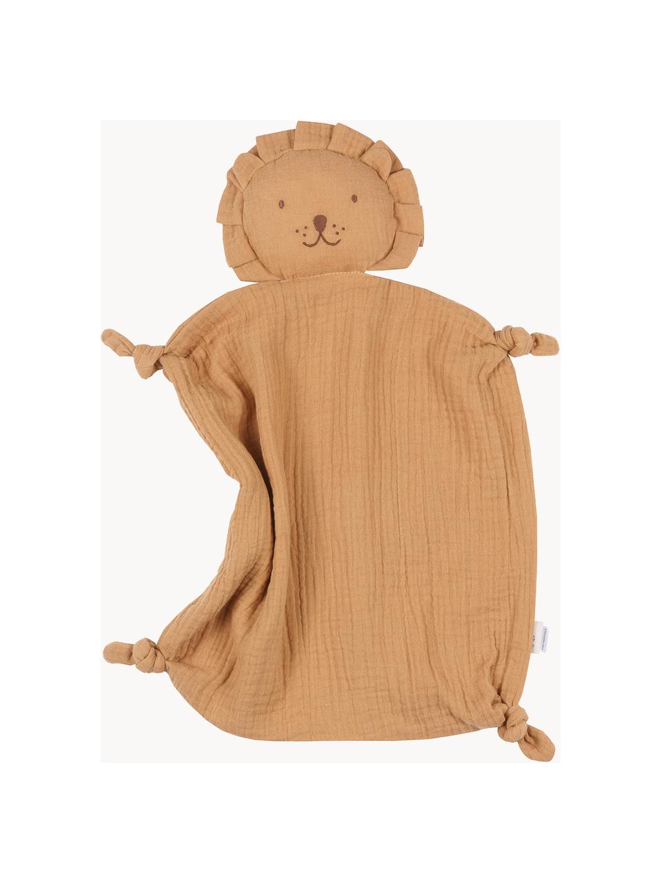 Mušelínový muchláček Lion, ručně vyrobený, Mušelín (100 % bavlna), Světle hnědá, Š 33 cm, D 45 cm