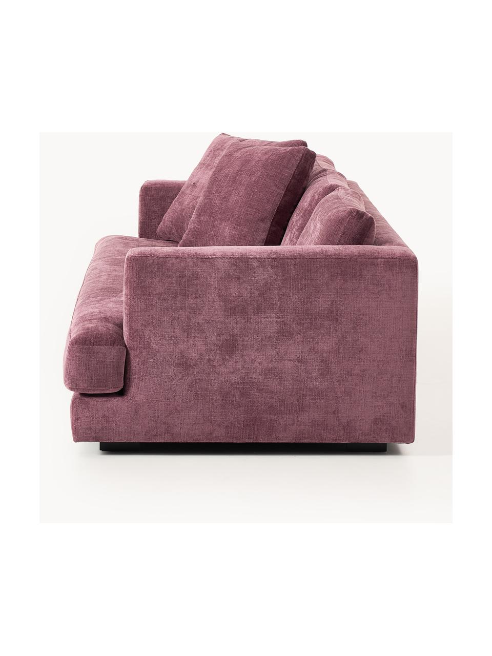 Sofa Tribeca (3-Sitzer), Bezug: 100 % Polyester Der strap, Gestell: Buchenholz, Kiefernholz, , Webstoff Aubergine, B 228 x T 104 cm