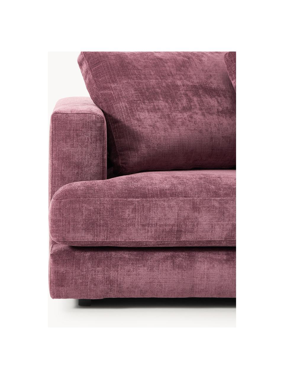 Sofa Tribeca (3-Sitzer), Bezug: 100 % Polyester Der strap, Gestell: Buchenholz, Kiefernholz, , Füße: Kiefernholz Dieses Produk, Webstoff Aubergine, B 228 x T 104 cm