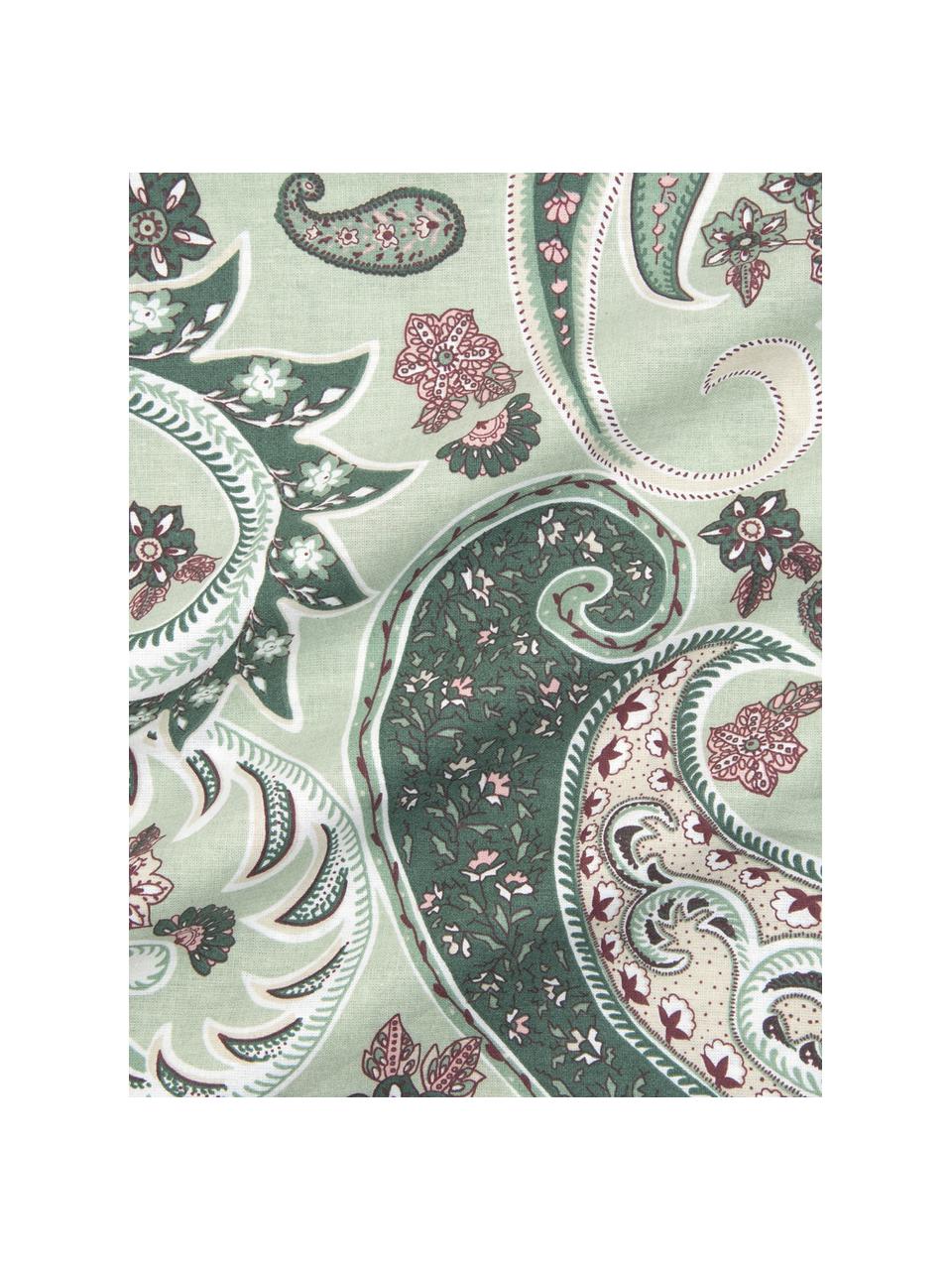 Pościel z bawełny Liana, Zielony, wielobarwny, 200 x 200 cm + 2 poduszki 80 x 80 cm