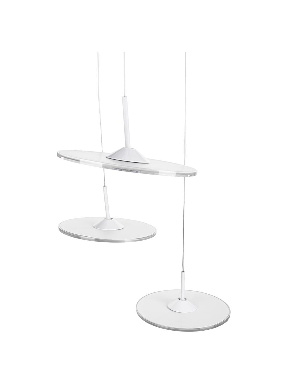 Závěsné LED svítidlo Vinyl, Bílá, transparentní, Ø 60 cm