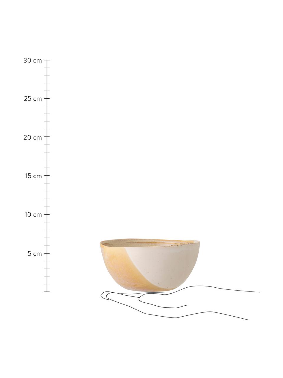 Handgemachtes Schälchen April Ø 13 mit effektvollen Farbverläufen, Steingut
Eine Hälfte glasiert, eine Hälfte naturbelassen, was den Charakter der Handwerkskunst hervorhebt., Mehrfarbig, Ø 13 x H 7 cm