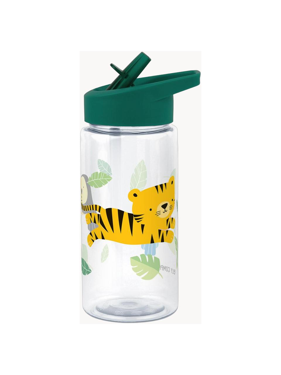 Gourde Jungle Tiger, Plastique, Vert foncé, multicolore, 450 ml