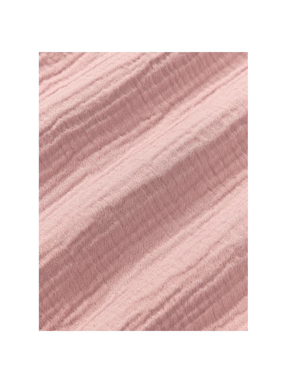 Housse de couette en mousseline Odile, Mauve, larg. 200 x long. 200 cm