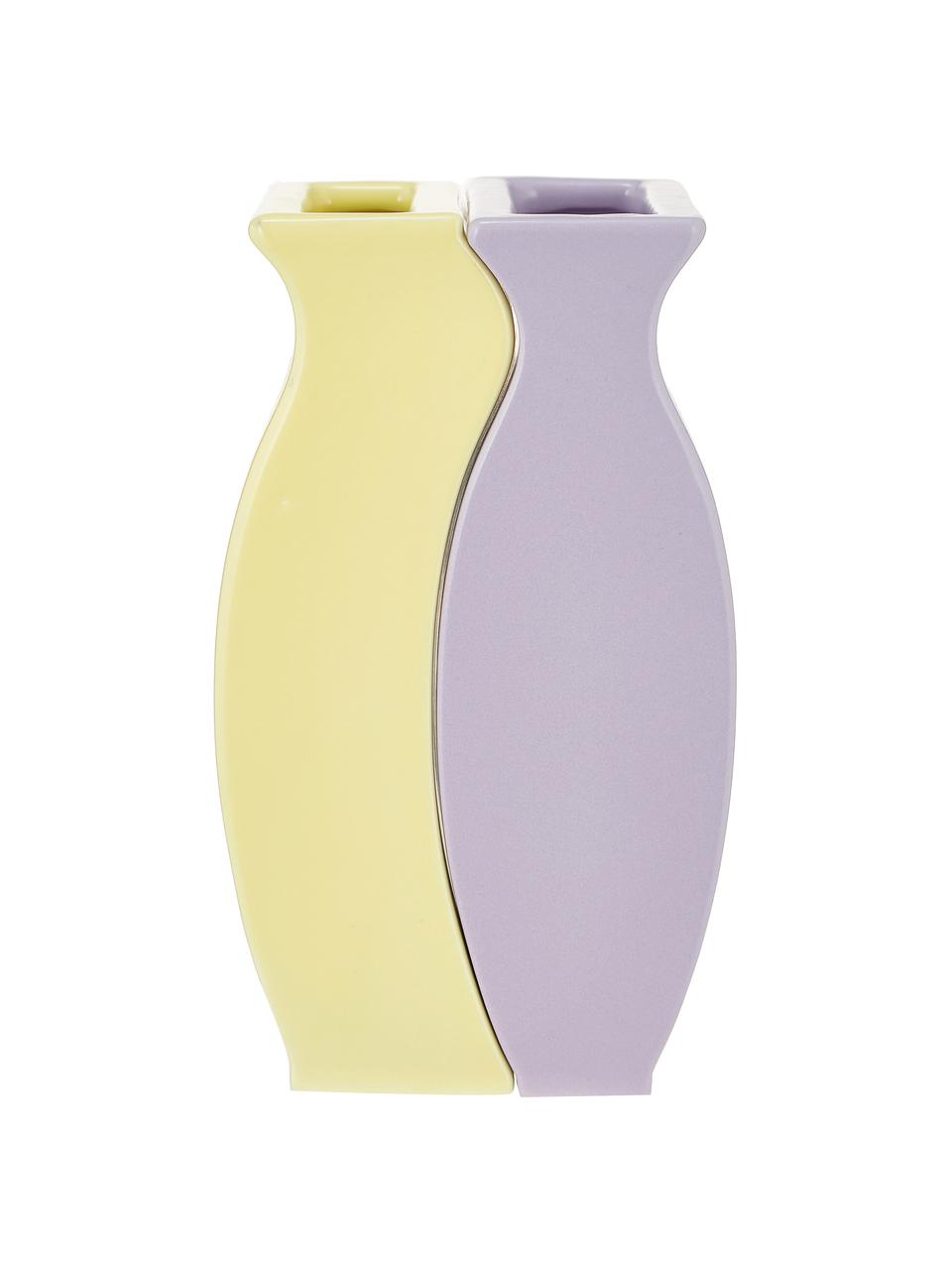 Vase Fuse, 2 élém., Lilas, jaune