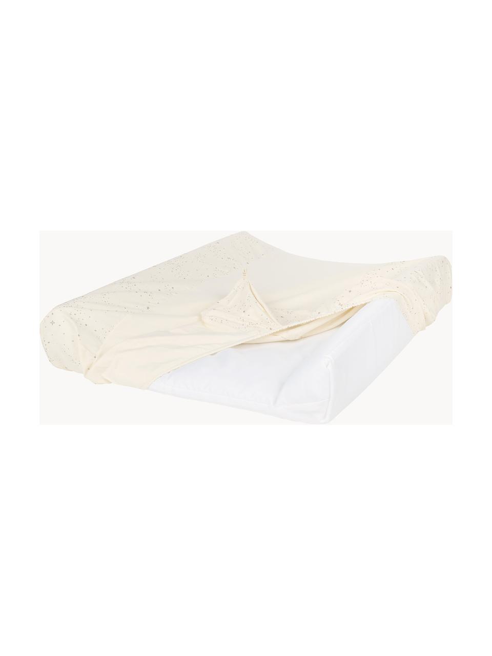 Wickelauflage Zen aus Bio-Baumwolle, Bezug: 100 % Bio-Baumwolle, GOTS, Off White, Beige, B 50 x L 70 cm