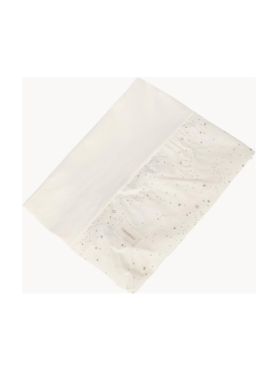 Matelas à langer en coton bio Zen, Blanc cassé, beige, larg. 50 x long. 70 cm