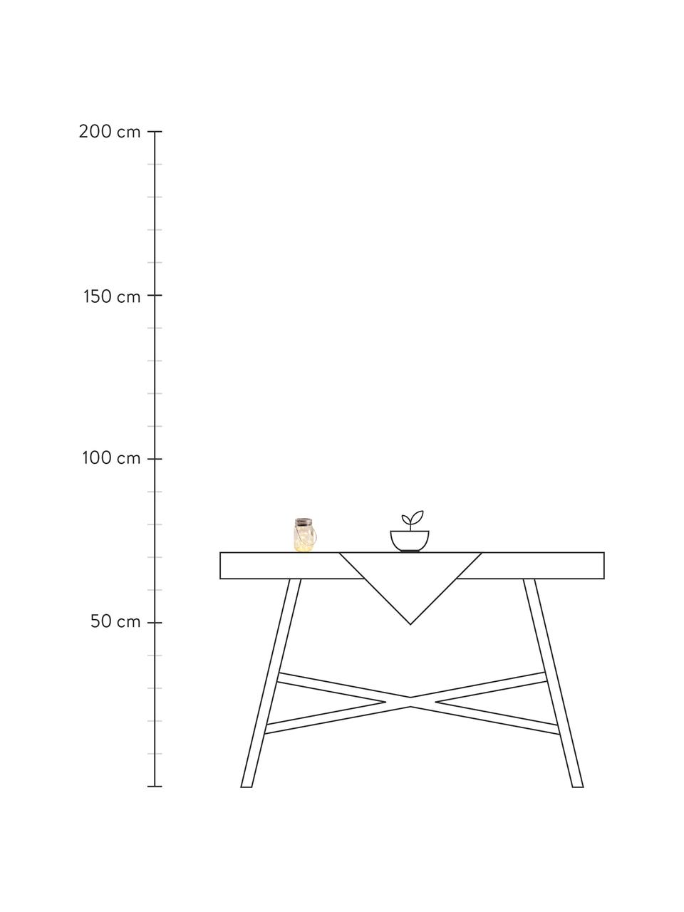 Lampada solare da tavolo Nanay 3 pz, Paralume: vetro, Coperchio: materiale sintetico, Manico: metallo, Trasparente, argentato, Ø 8 x Alt. 13 cm