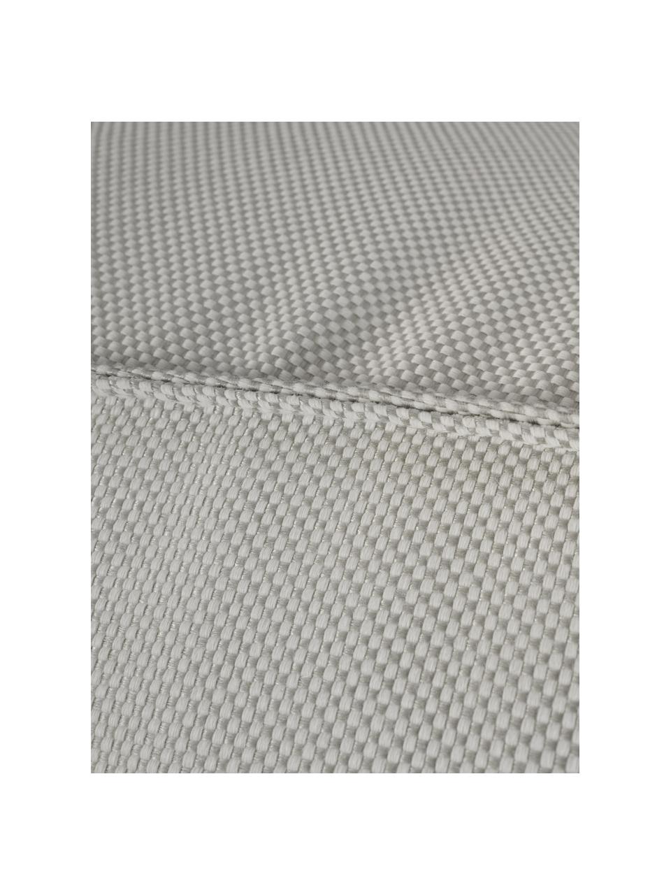 Outdoor vloerkussen Korfu, Bekleding: 100% polypropyleen, teflo, Lichtgrijs, B 65 x H 35 cm