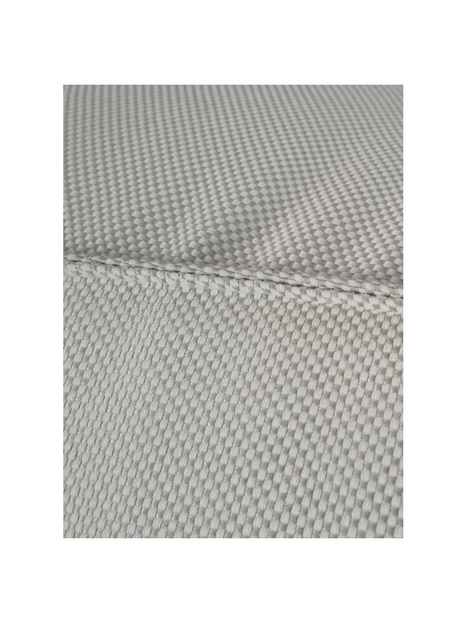 Cuscino da pavimento per esterni Korfu, Rivestimento: 100% polipropilene, rives, Grigio chiaro, Larg. 65 x Alt. 35 cm